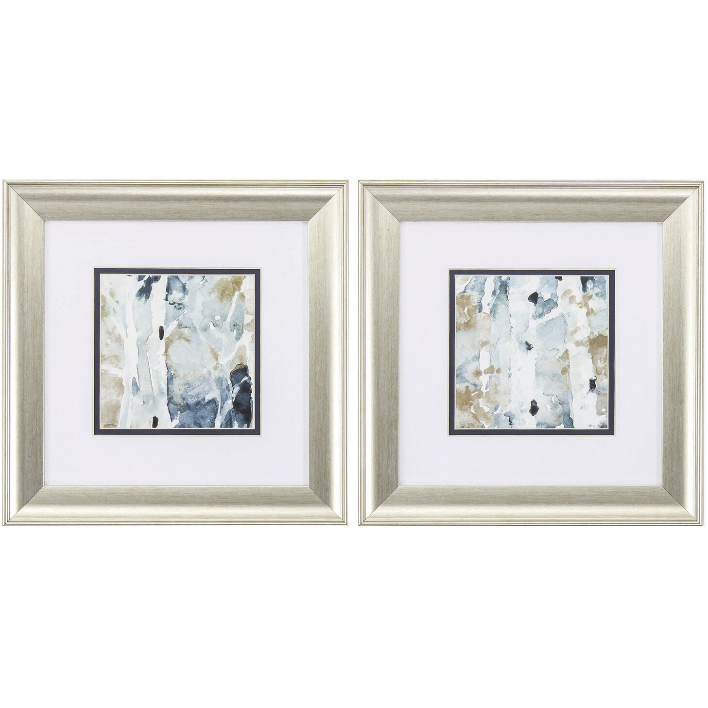 Abstract Blue and Gray Framed Art, Propac