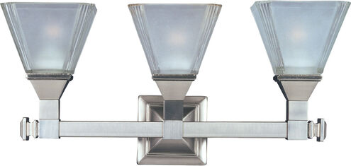 Brentwood 3 Light 20.5 inch Satin Nickel Bath Light Wall Light