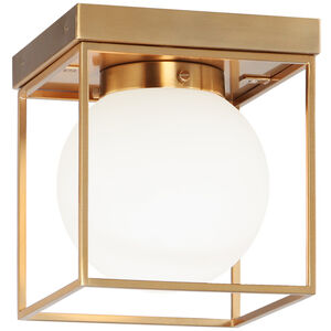 Squircle 1 Light 7 inch Aged Gold Brass Ceiling Mount Ceiling Light