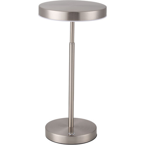 Francine 15.75 inch 10.00 watt Satin Nickel Decorative Table Lamp Portable Light