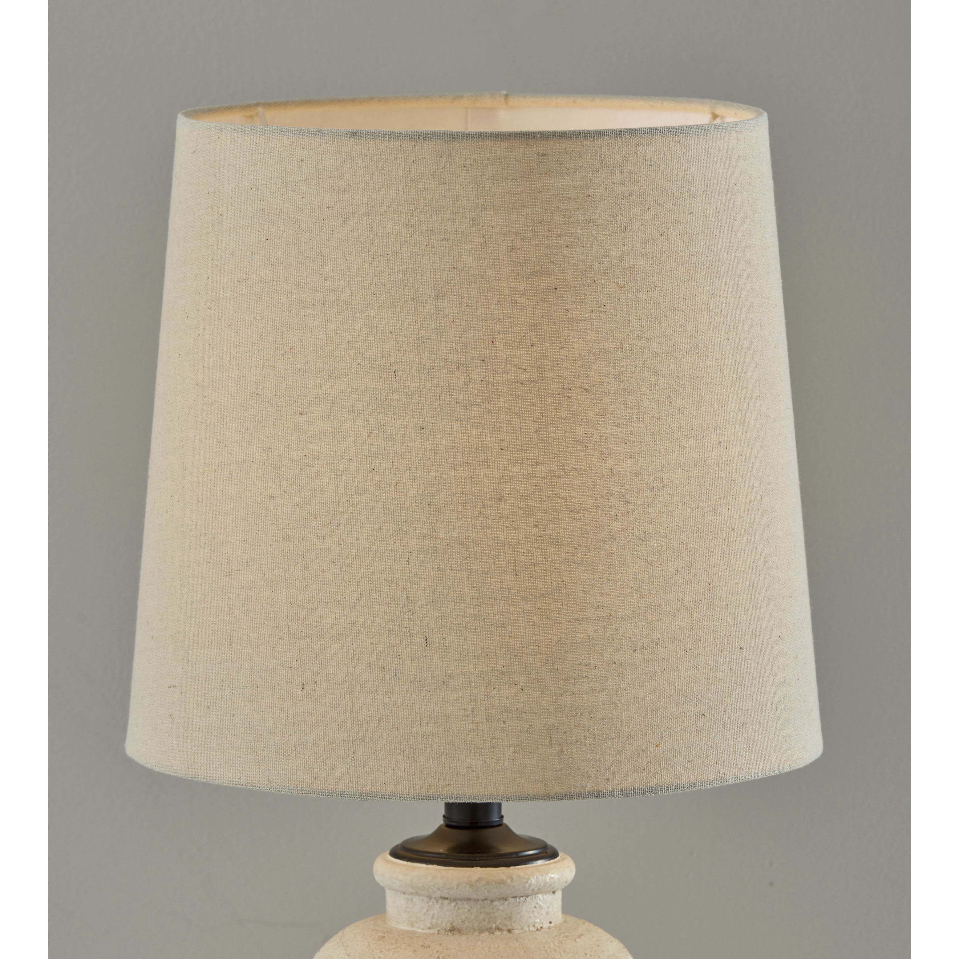 Callista 26 inch 60.00 watt White Ceramic Table Lamp Portable Light, Simplee Adesso