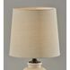Callista 26 inch 60.00 watt White Ceramic Table Lamp Portable Light, Simplee Adesso