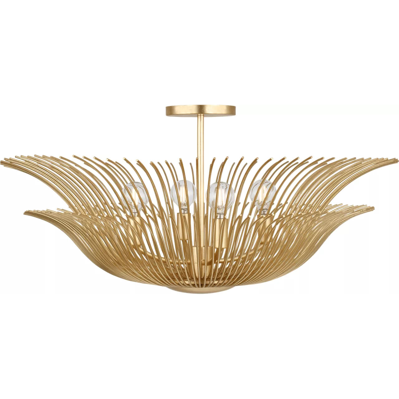 Christiane Lemieux Dorelle 4 Light 28 inch Gild Flush Mount Ceiling Light