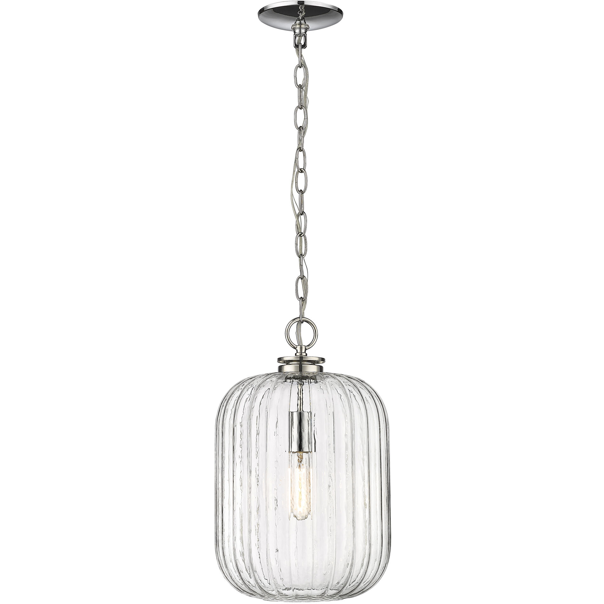 Cabot 1 Light 10 inch Polished Nickel Pendant Ceiling Light