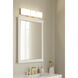 High Rise LED 24.25 inch Legacy Brass Bath Bar Wall Light