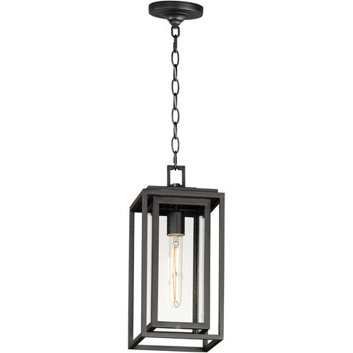 Cabana 1 Light 7 inch Black Outdoor Pendant