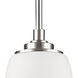 Sophia 1 Light 5 inch Satin Nickel Pendant Ceiling Light
