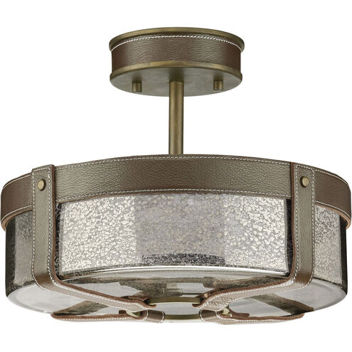 Idaho 4 Light 14 inch Aged Brass Semi-Flush Mount Ceiling Light, Jeffrey Alan Marks, Design Series