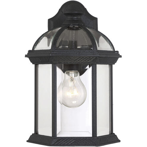 Kensington 1 Light 11.5 inch Textured Black Outdoor Wall Lantern