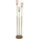 Ira 42 inch 60 watt Antique Brass Adjustable Floor Lamp Portable Light