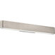 0 to 60 LED 23.88 inch Brushed Nickel Bath Vanity & Wall Light in 3500K, 24in.