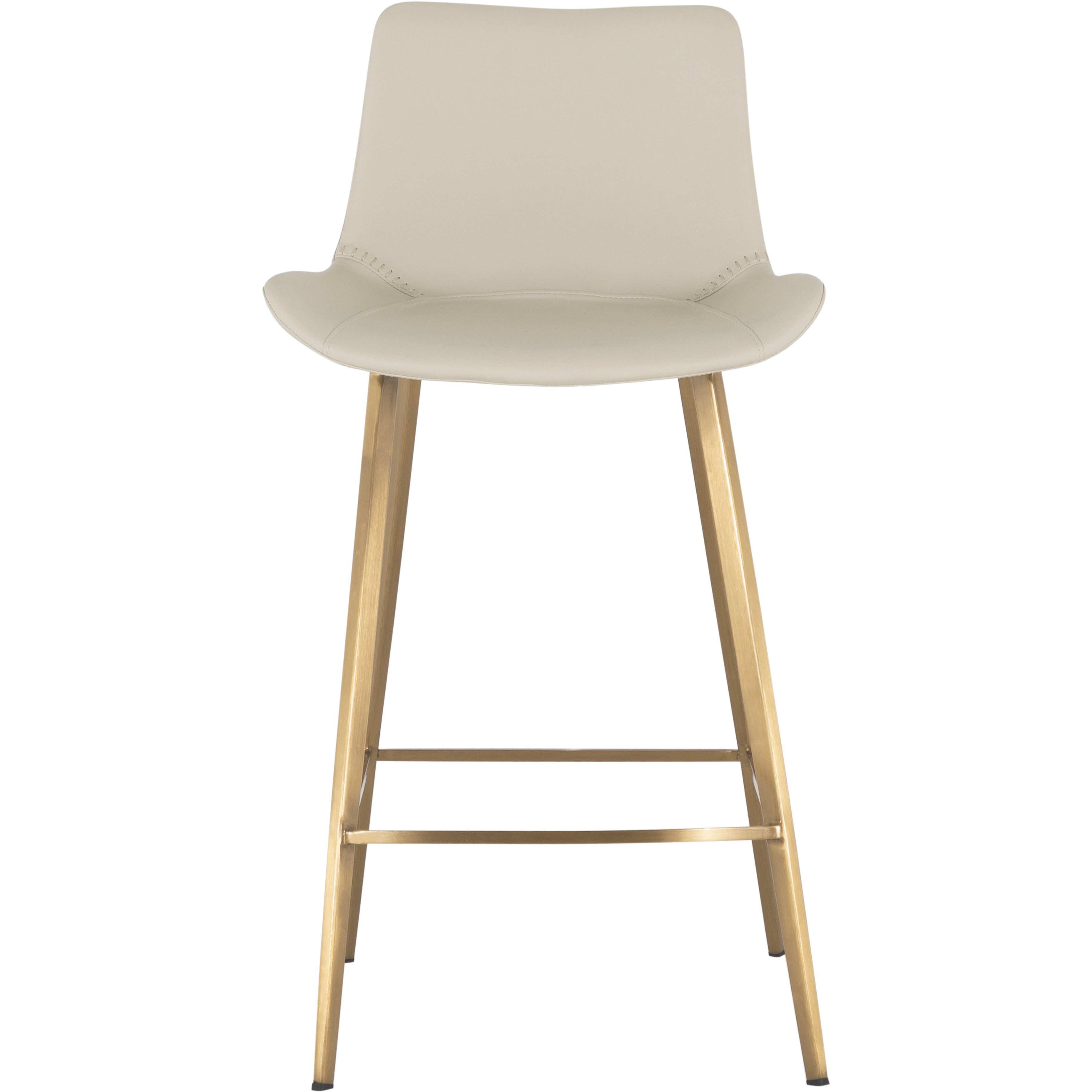 Hines 35.75 inch White & Ivory / Yellow Bar Counter Stool
