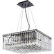 Maxime 12 Light 20 inch Black and Clear Chandelier Ceiling Light in Royal Cut