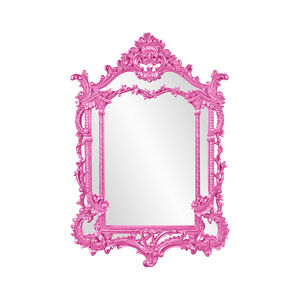 Arlington 49 X 34 inch Glossy Hot Pink Wall Mirror