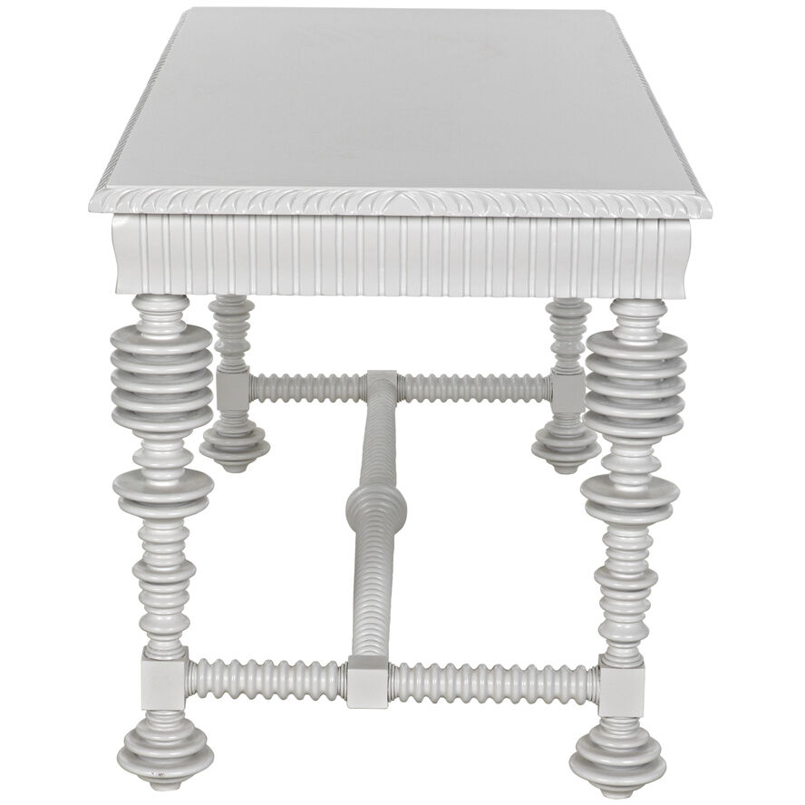 Portuguese 60 X 28 inch Solid White Desk, Small