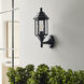 Sevier 1 Light 16.25 inch Black Outdoor Wall Lantern, Small