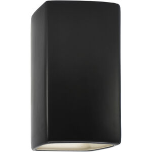 Ambiance 1 Light 5 inch Carbon Matte Black Wall Sconce Wall Light, Small