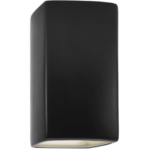 Ambiance 1 Light 5.25 inch Carbon Matte Black Wall Sconce Wall Light in Incandescent, Small