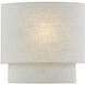 Textile Collection 1 Light 14 inch Cream and White ADA Wall Sconce Wall Light in 4" D x 14" W x 10" H, EVOLV