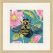 Bee on Wall / Dragonfly on Wall Pink and Green and Turquoise and Yellow Framed Art, Propac
