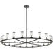 Revolve 21 Light 60.38 inch Clear Glass and Urban Bronze Chandelier Ceiling Light