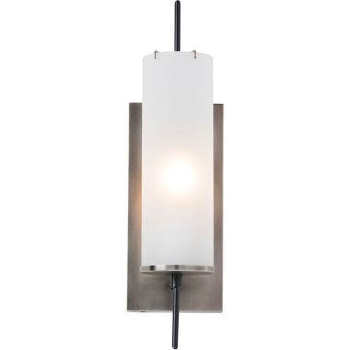 Stefan Sconce Wall Light in Vintage Silver/Bronze, Essential Lighting