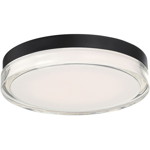 Dot LED 12.13 inch Black Flush Mount Ceiling Light in 3000K, 12in, dweLED