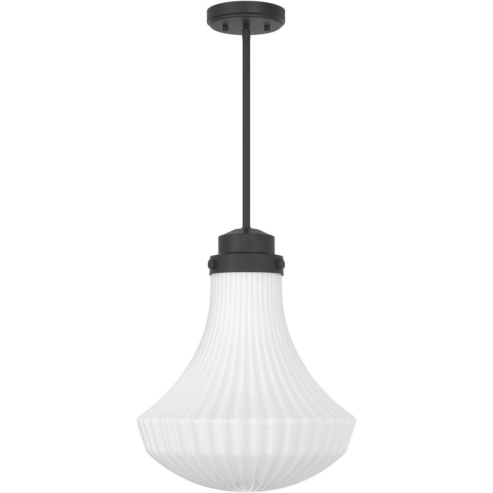 Bartlet 1 Light 14 inch Matte Black Pendant Ceiling Light
