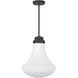 Bartlet 1 Light 14 inch Matte Black Pendant Ceiling Light