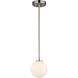 Alouette 1 Light Chrome and Buffed Nickel Mini-Pendant Ceiling Light