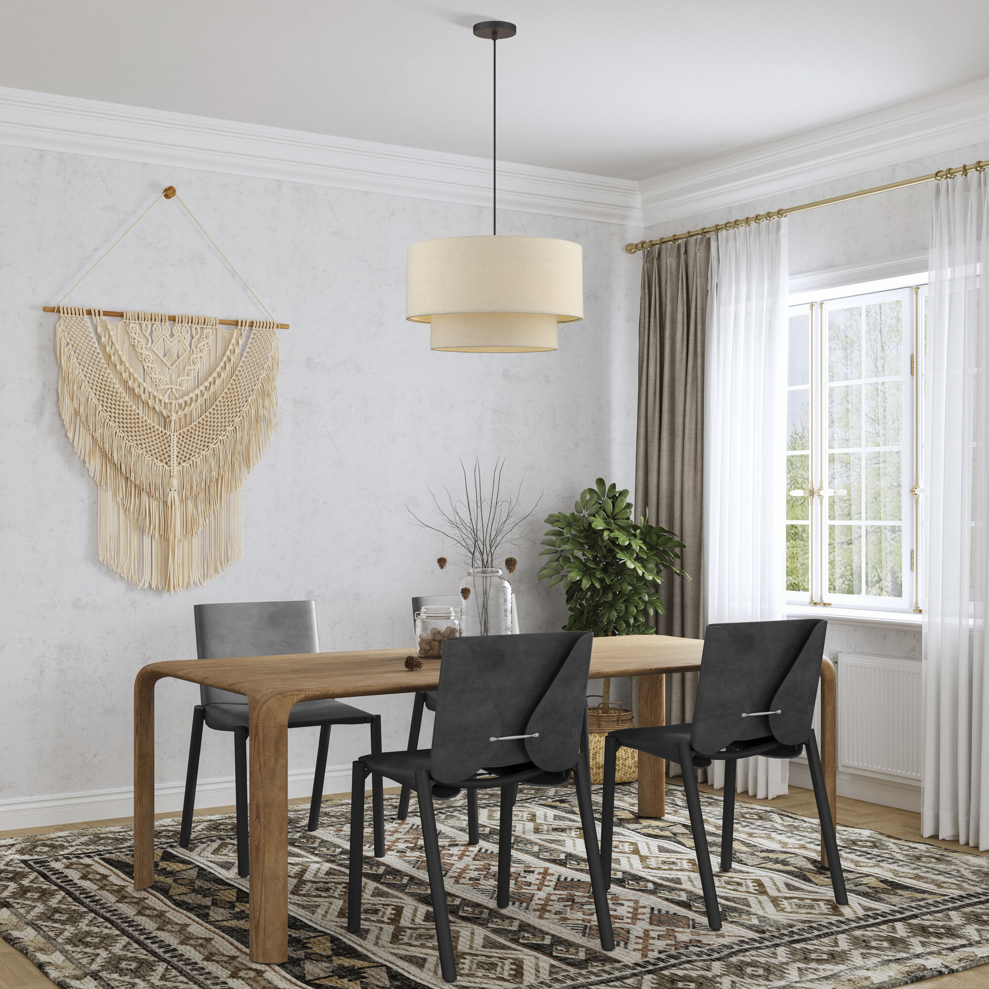 Bellingham 3 Light 20 inch Bronze Pendant Ceiling Light