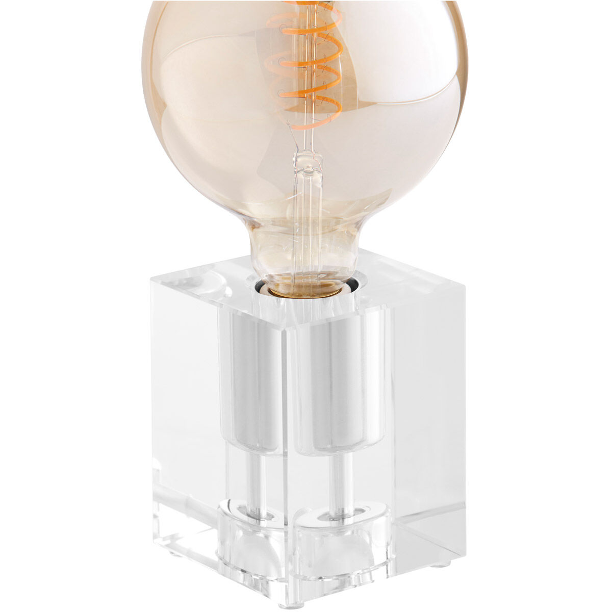 Translucense 4 inch 40.00 watt Clear Table Lamp Portable Light