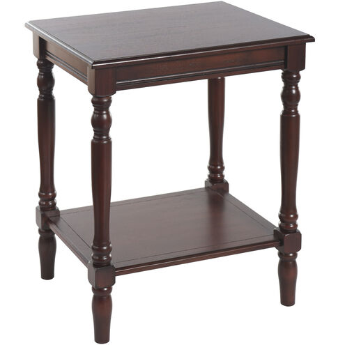 Sybil 24 X 19.5 inch Vintage Cherry End/Side Table