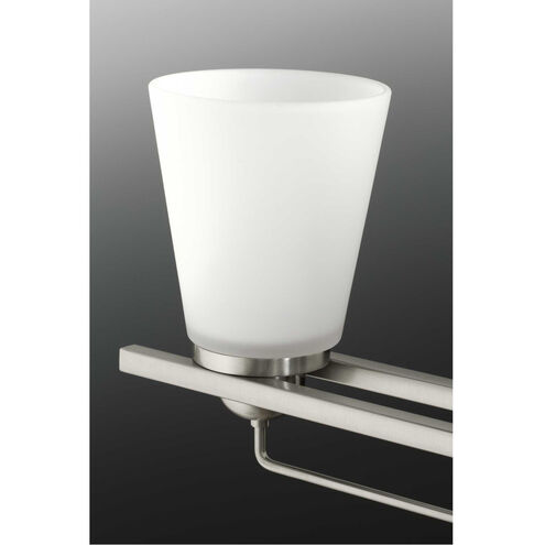 Flight 3 Light 26.25 inch Brushed Nickel Bath Vanity Wall Light, Design Series