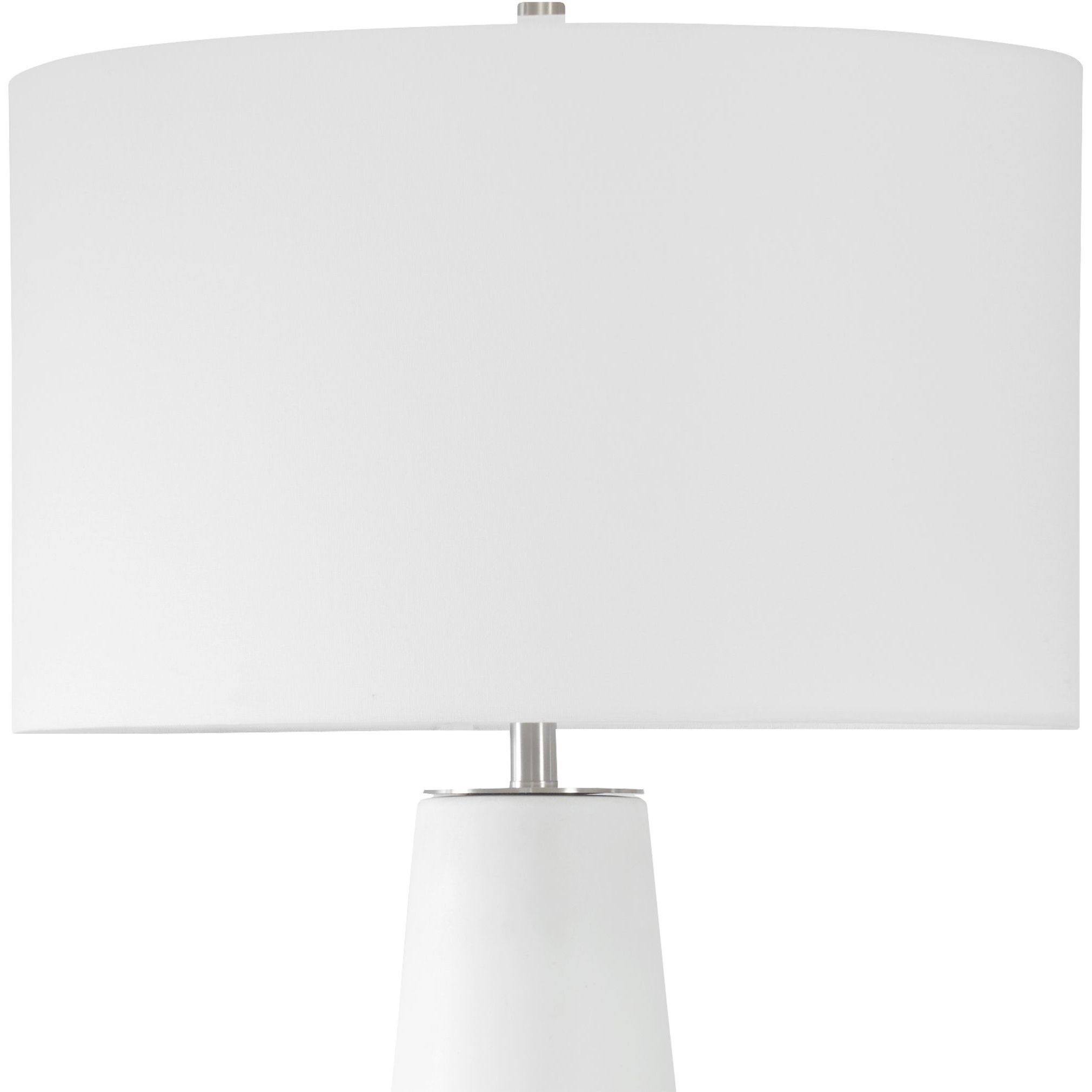 Santino 31 inch 150.00 watt Crackled Ivory Ceramic and Dove Gray with Brushed Nickel and Crystal Table Lamp Portable Light