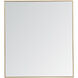 Monet 40 X 36 inch Brass Wall Mirror