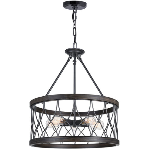 Amazon 5 Light 23 inch Gun Metal Drum Shade Chandelier Ceiling Light
