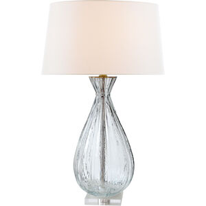 Julie Neill Treviso 29.75 inch 100 watt Clear Glass Table Lamp Portable Light, Large