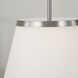 Drake 1 Light 13.25 inch Brushed Nickel Pendant Ceiling Light