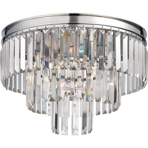 Palacial 3 Light 19 inch Polished Chrome Semi Flush Mount Ceiling Light in Incandescent