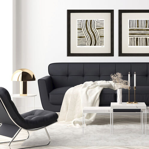 Gold Zulu Brown and Beige and Metallic and Neutral Framed Art