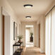 Stella 120V LED 9.37 inch Matte Black Disc Light