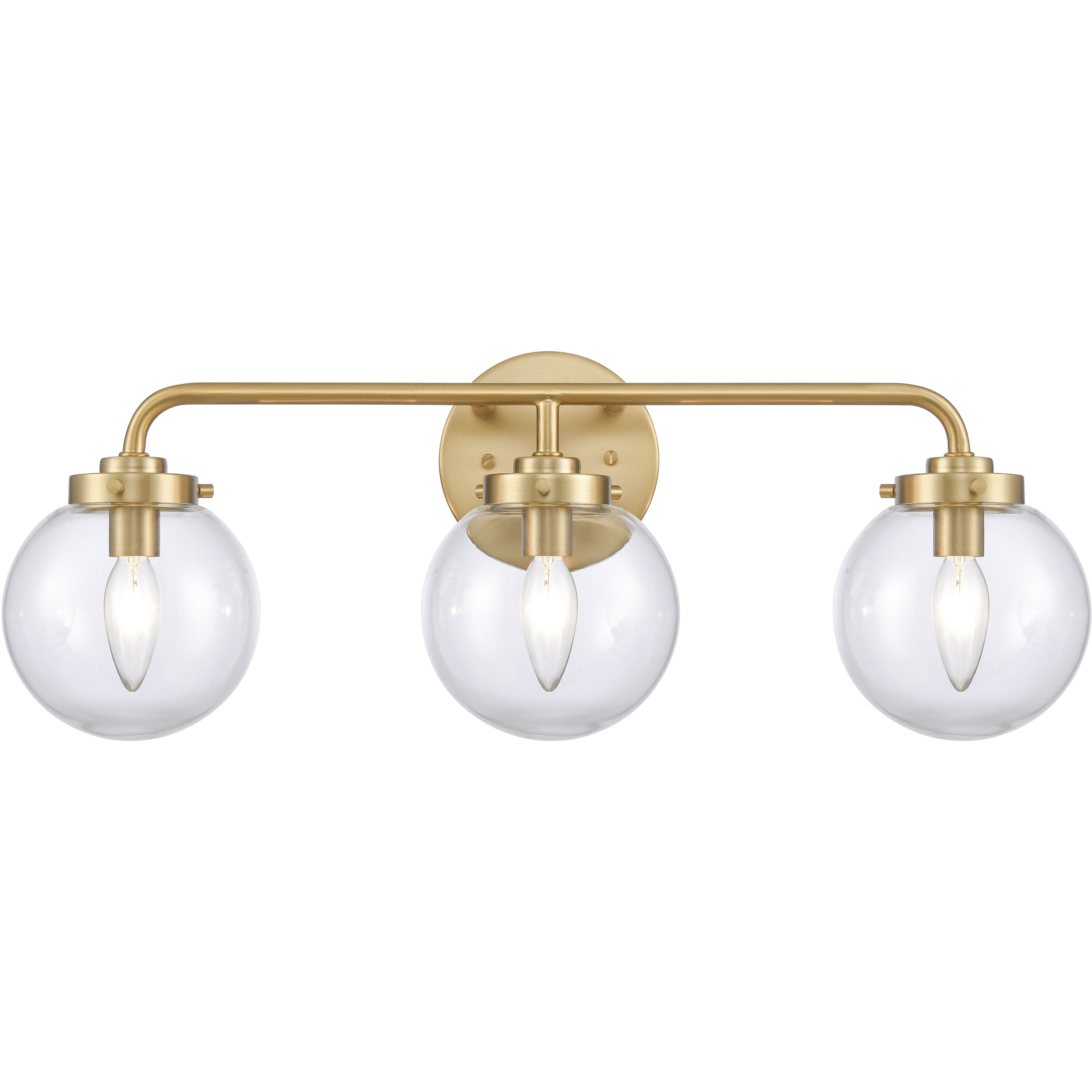 Fairbanks 3 Light 23.25 inch Brushed Gold Vanity Light Wall Light