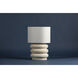 Ewing 25 inch 60.00 watt Aged Brass and Weathered Ivory Ceramic Table Lamp Portable Light