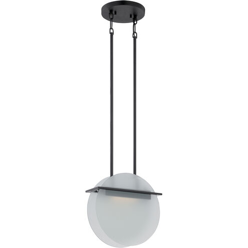 Latitude LED 11.25 inch Textured Black Pendant Ceiling Light