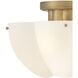 Becca 4 Light 14 inch Heritage Brass Semi-flush Mount Ceiling Light