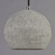 Crete LED 7 inch Polished Chrome Single Pendant Ceiling Light