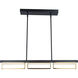 Pane LED 4 inch Matte Black and Bronze Pendant Ceiling Light