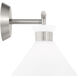 Drew & Jonathan Belcarra 2 Light 17.25 inch Brushed Steel Wall Bath Fixture Wall Light