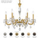 San Marco 6 Light 28.3 inch French Gold Chandelier Ceiling Light, Schonbek Signature